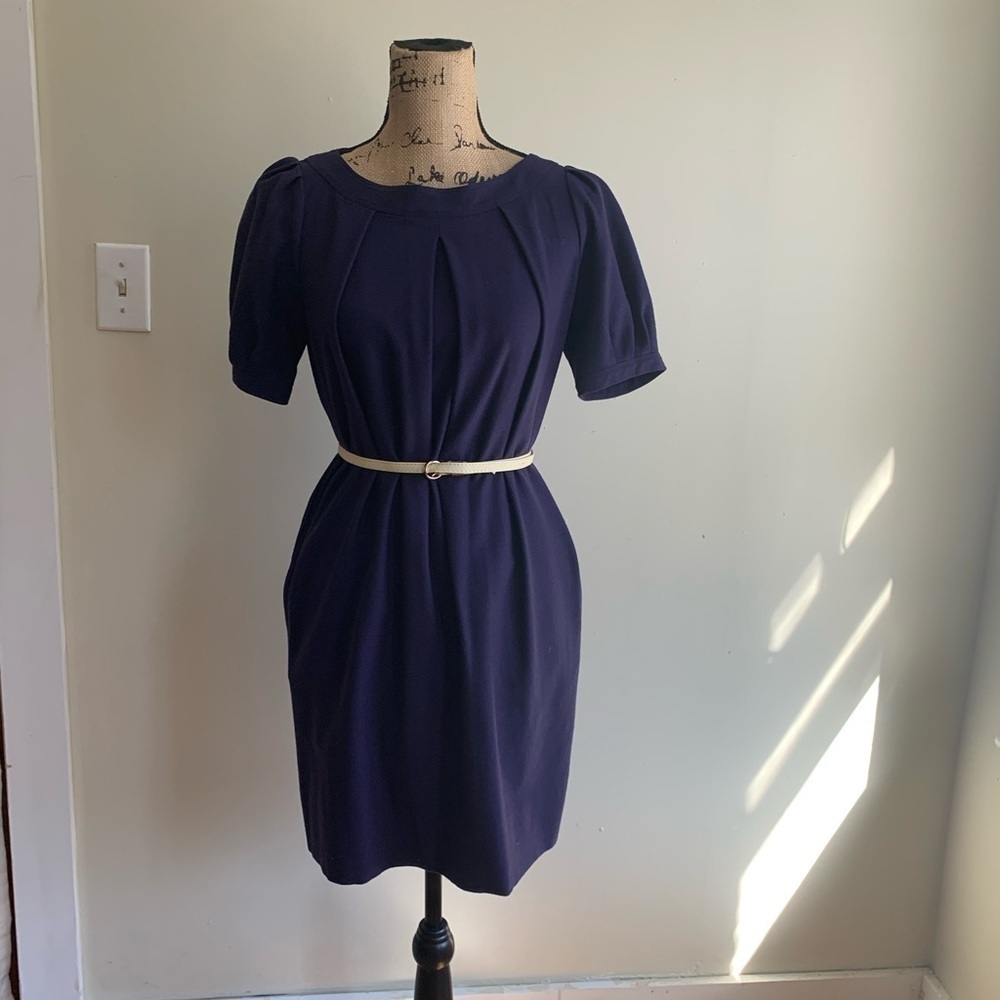 Theory deep blue dress size S short sleeve